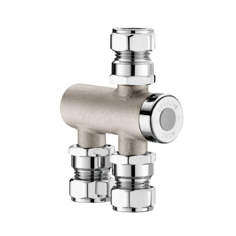 732115 / 732116 DELABIE PREMIX NANO Thermostatic Mixing Valve Ø15mm