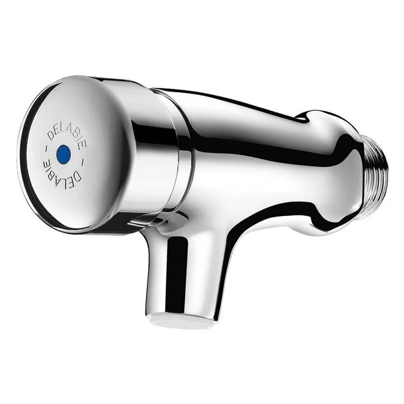 746000 DELABIE TEMPOSTOP Wall Mounted Chrome Plated Time Flow Tap