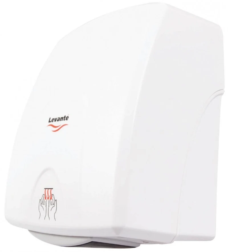 Levante 1.5kW Plastic Hand Dryer White - LEVHD1.5P