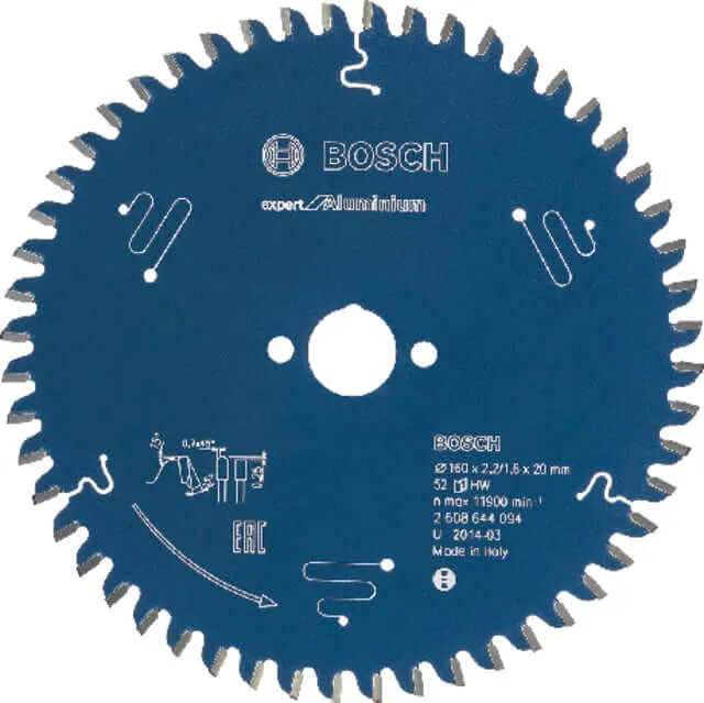 Lame de scie circulaire BOSCH, pour scies circulaires plongeantes et portatives