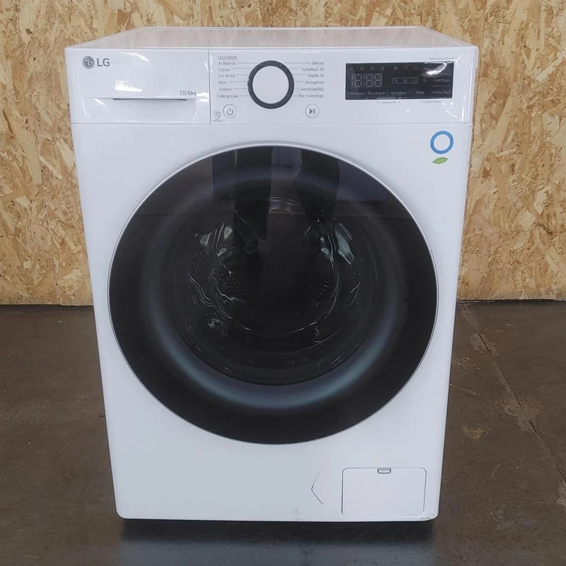 Lavasciuga LG D4R5010TSWS Serie R5 AI DD TurboWash 360, Eco Hybrid 10/6kg