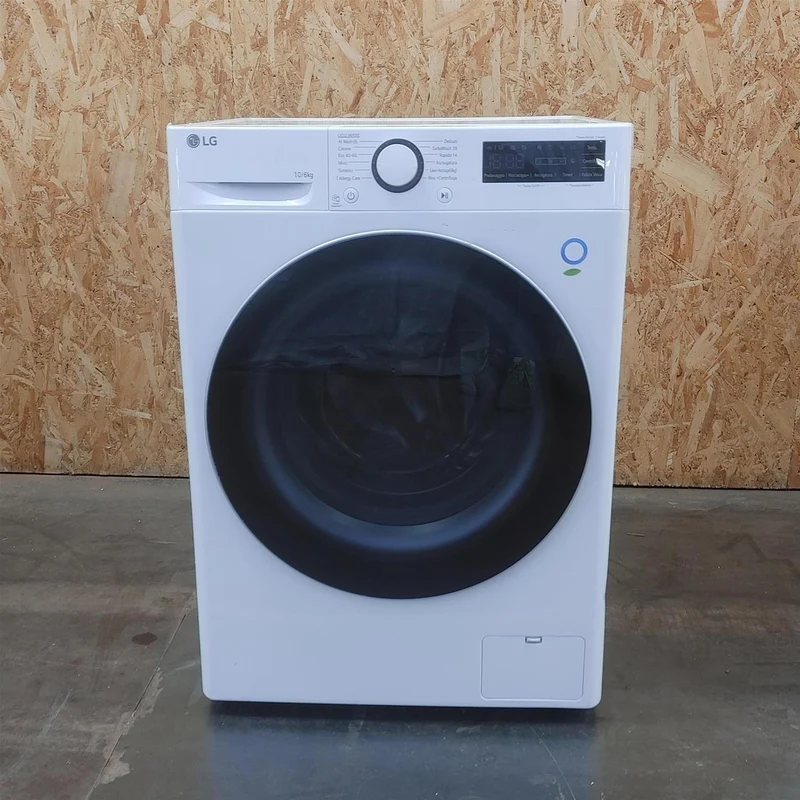 Lavasciuga LG D4R5010TSWS AI DD, TurboWash 360, Vapore, 10/6kg