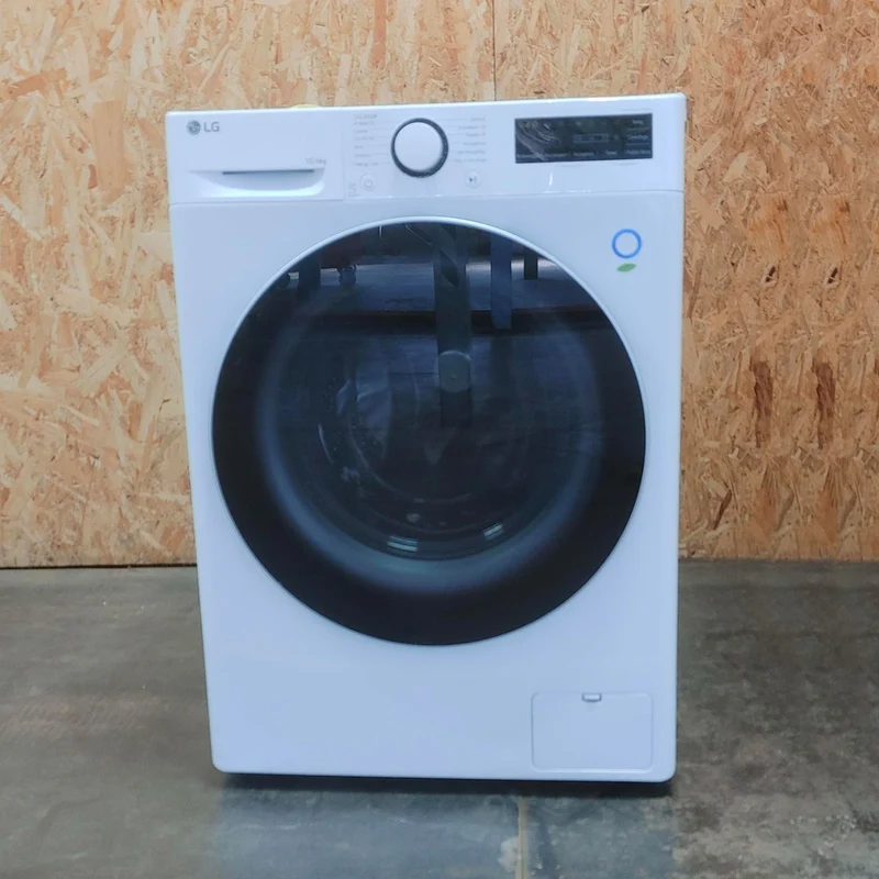 LG D4R5010TSWS Lavasciuga 10/6kg AI DD, Serie R5 Classe D, 1400 giri, TurboWash 360, Vapore, Eco Hybrid, Bianca