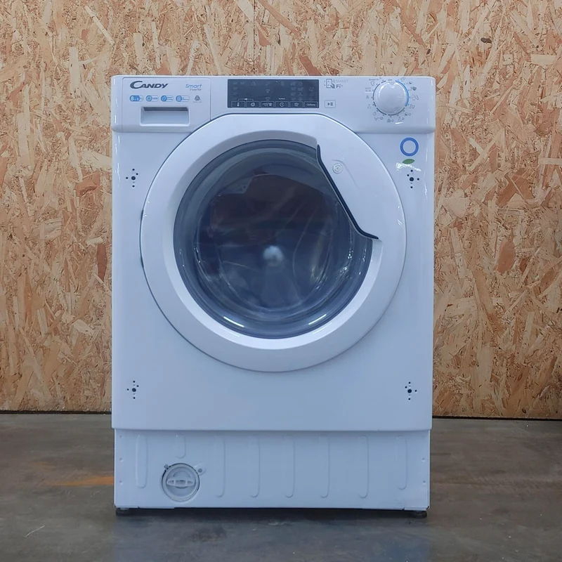 Candy Smart Inverter CBDO485TWME/1-S lavasciuga Da incasso Caricamento frontale Bianco D