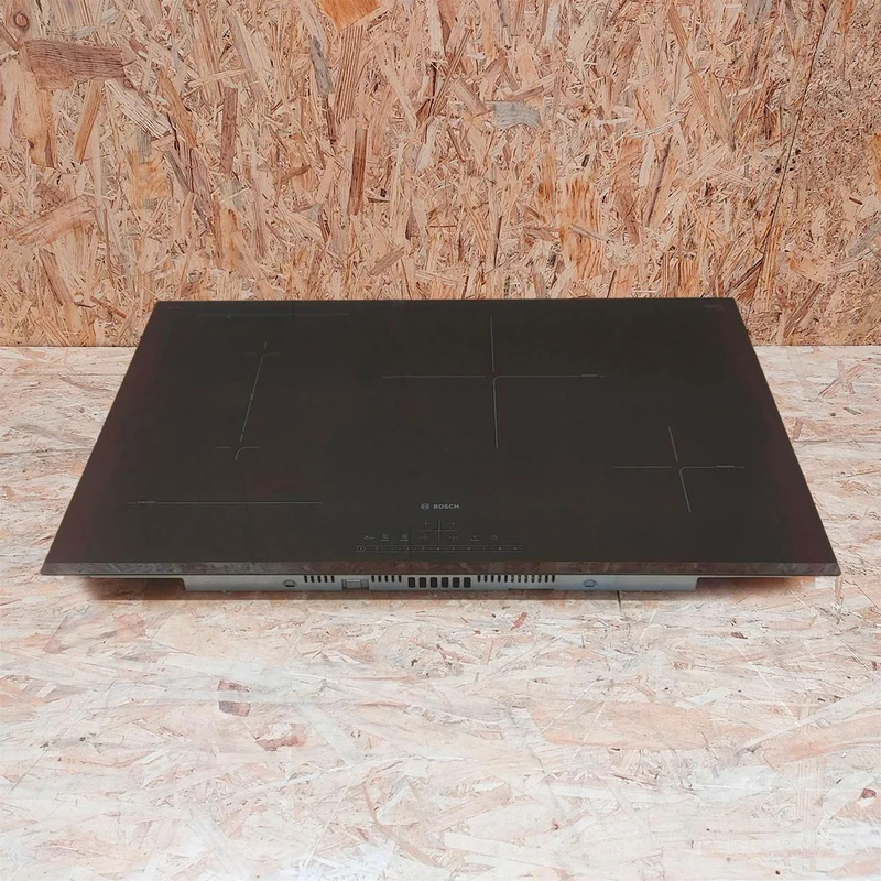 Bosch Serie 6 PVS831FB5E piano cottura Nero Da incasso 80 cm Piano cottura a induzione 4 Fornello(i)