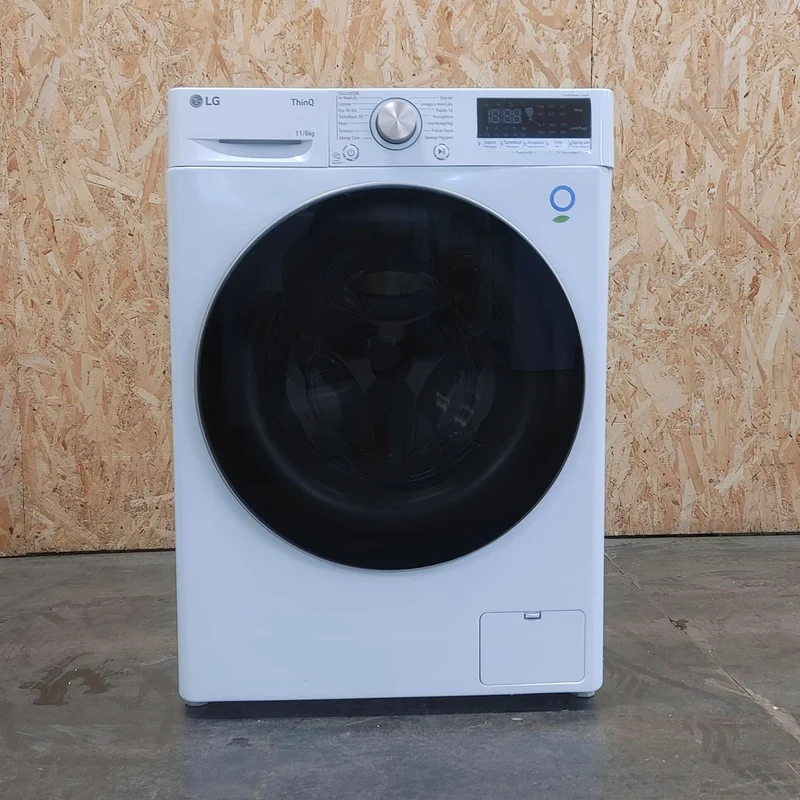 LG D4R7011TSWG lavasciuga Libera installazione Caricamento frontale Nero, Bianco D