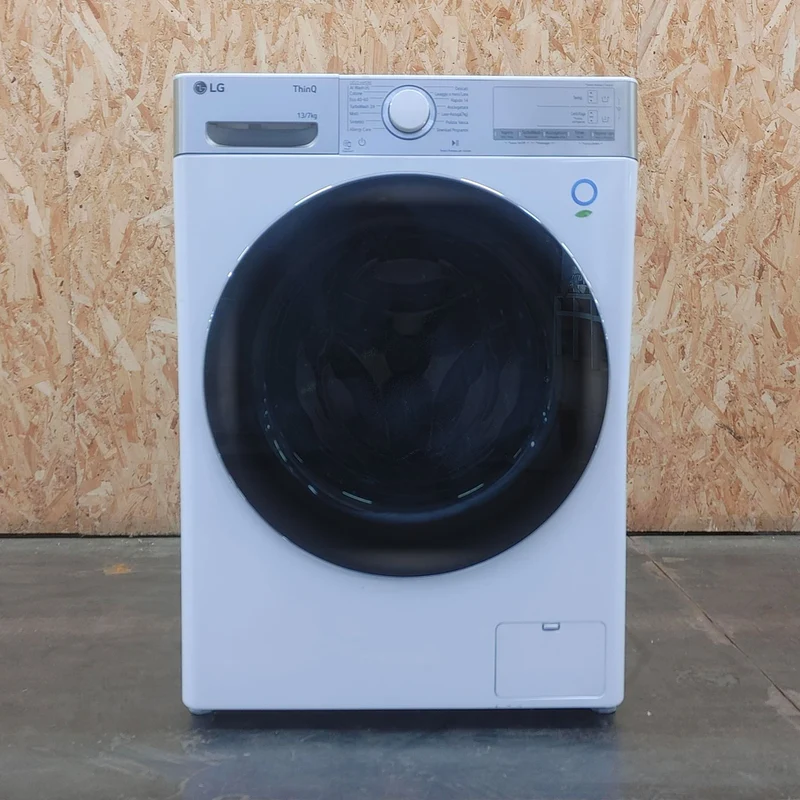 LG D4R9513TPWC lavatrice asciugatrice Libera installazione Carica frontale Argento, Bianco D