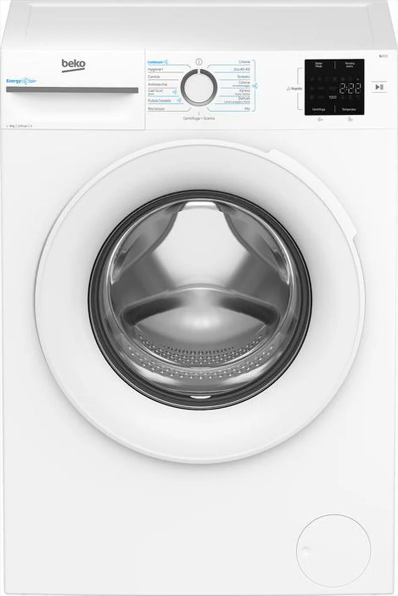 Lavatrice A Carica Frontale Beko BMWU3921W 9 Kg Classe A 1200 Giri (A84,5xL60xP54,6) Bianco