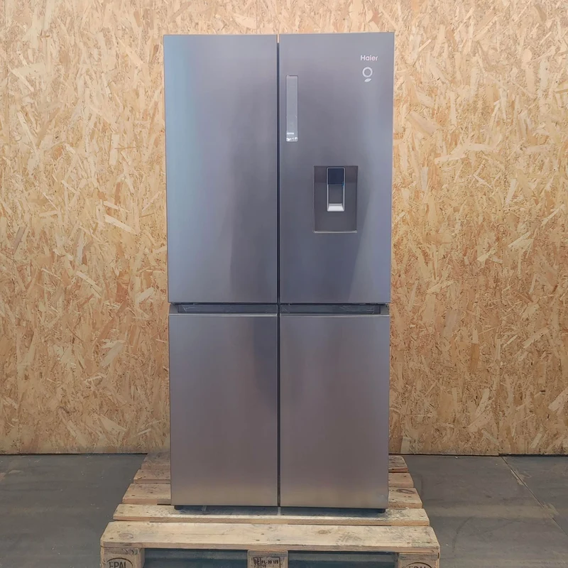 Frigorifero side-by-side Haier Cube 83 Serie 3 HCR3818EWMM Libera installazione 463 LE Platinum, Acciaio inossidabile