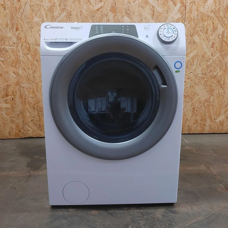 Lavasciuga Candy RapidÓ PRO RPW4856BWMR/1-S Libera Installazione Caricamento Frontale Bianco