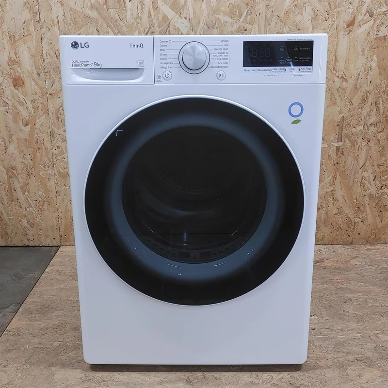Asciugatrice LG RH90V5AV5N Libera installazione Caricamento frontale 9 kg A++ Bianco