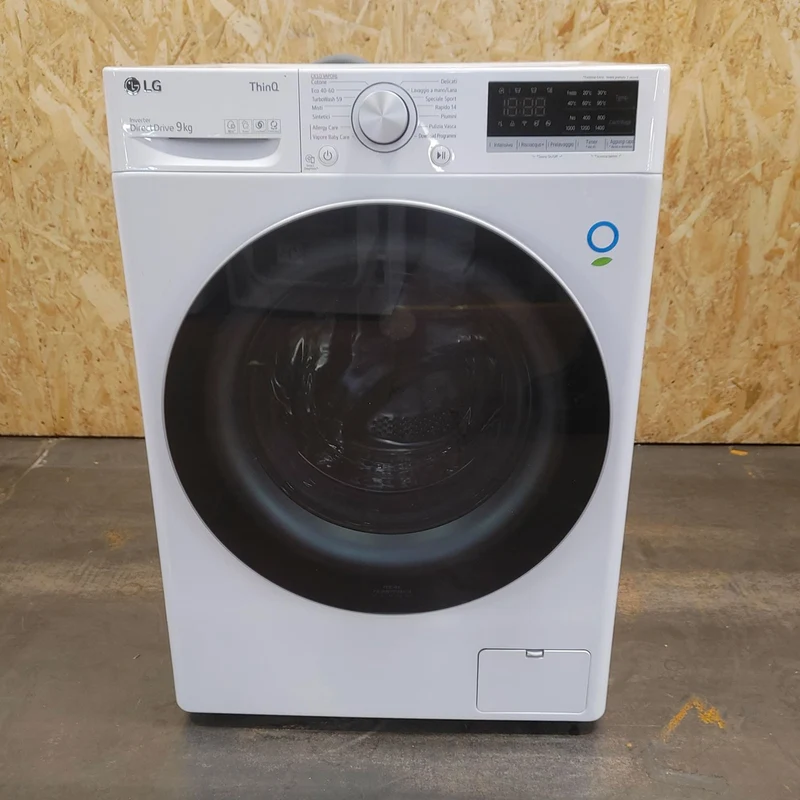 Lavatrice LG F4WV509S1E Carica frontale 9 kg 1400 Giri/min Bianco