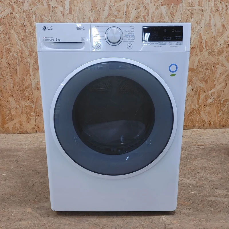 Asciugatrice LG RH90V9AVHN Libera installazione Caricamento frontale 9 kg A+++ Bianco