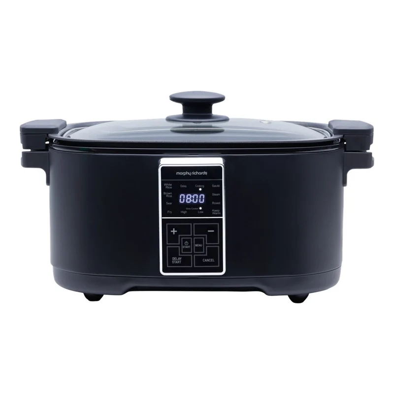 Morphy Richards Digital 6.5L Slow Cooker Matte Black 10 Preset Functions