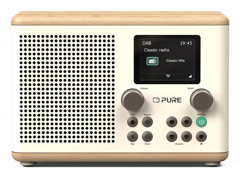 Pure Radio Classic H4 Cotton White/Oak EU/UK