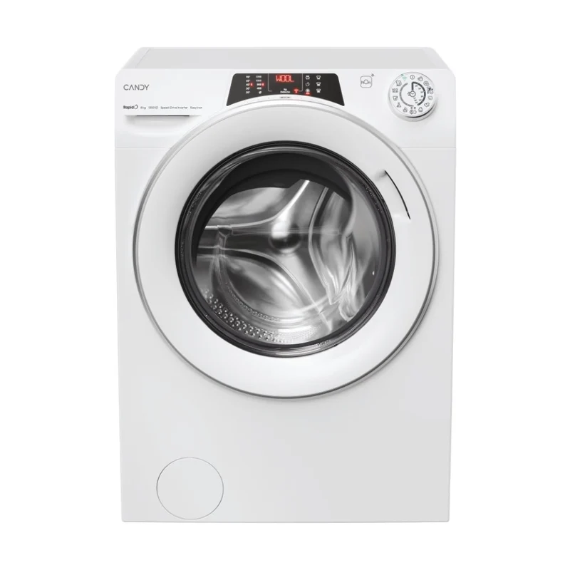 Lavatrice A Carica Frontale Candy Rapidò RO 1284DWMST/1-S 8 Kg Classe A 1200 Giri (A85xL65xP47) Funzione vapore Wi-Fi + BLE App hOn