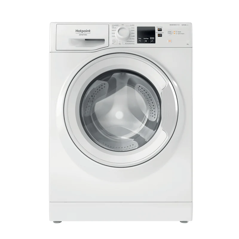 Lavatrice A Carica Frontale Hotpoint NFR428W IT ACTIVE 8 Kg 1200 Giri Classe C (A85xL59,5xP57,7) Igienizzazione a vapore Motore inverter