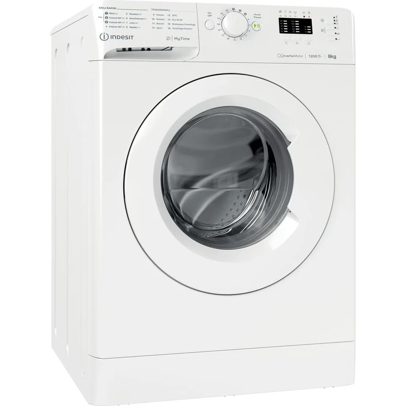 Lavatrice A Carica Frontale Indesit MTWA 81285 W IT 8 Kg 1200 Giri Classe B (A85xL59,5xP60,5) Auto-pulizia Motore inverter