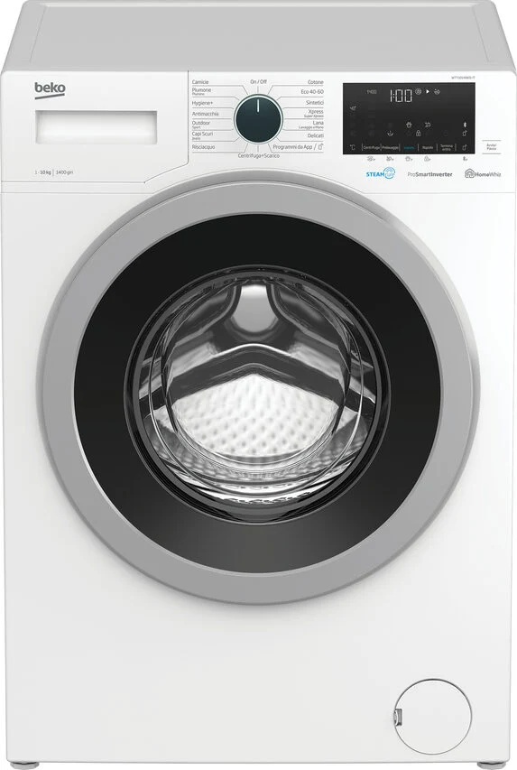 Beko WTY101486SI-IT lavatrice Caricamento frontale 10 kg 1400 Giri/min A Bianco