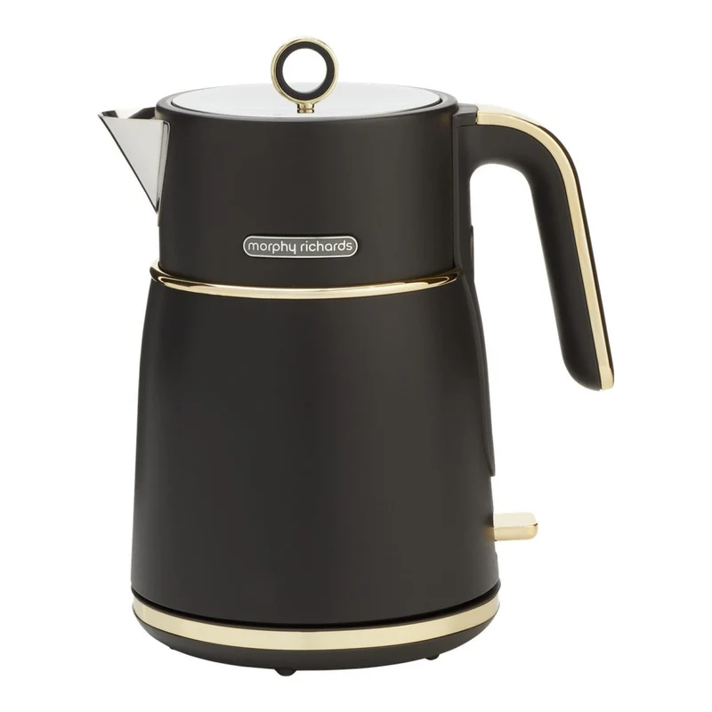 Morphy Richards Signature 1.5 L Electric Kettle Rapid Boil Soft Gold Matte Black